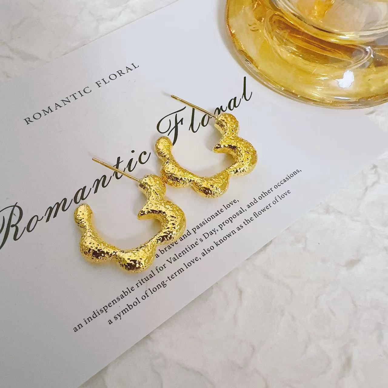 铜合金耳饰 086 小众设计ins风耳钉