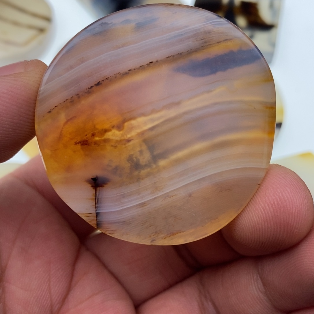 玛瑙/玉髓牌子足银镀金镶嵌