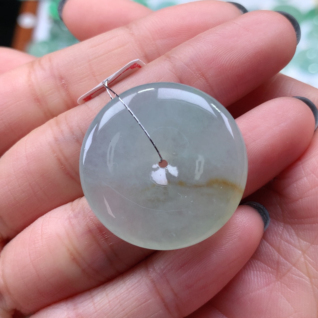 翡翠吊坠(不含链)未镶嵌平安扣