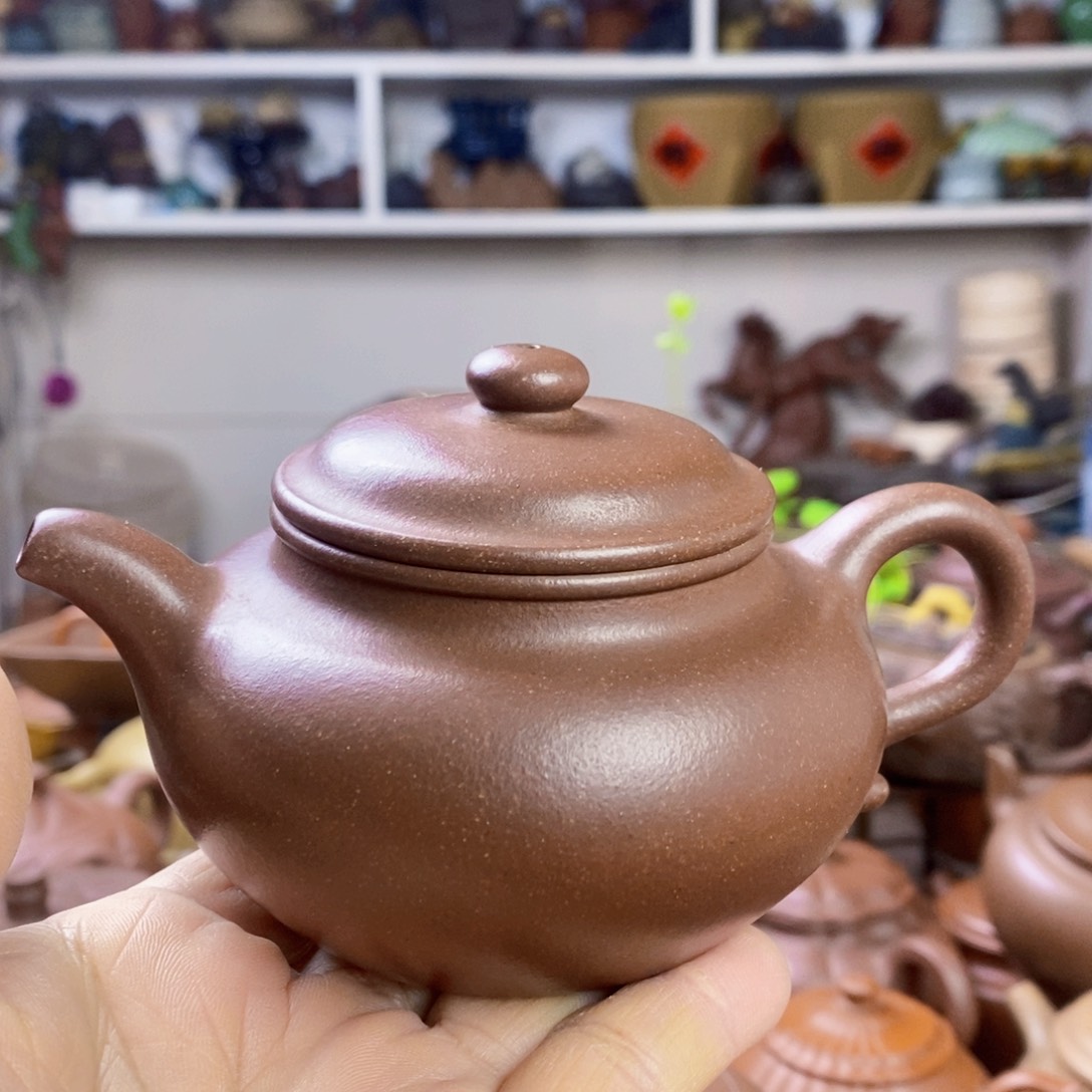 底槽青茶壶原矿紫砂全手工