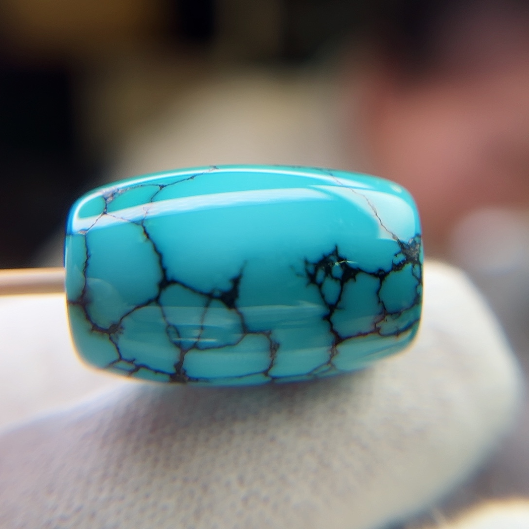 绿松石珠宝奇石未镶嵌15.9x24.3