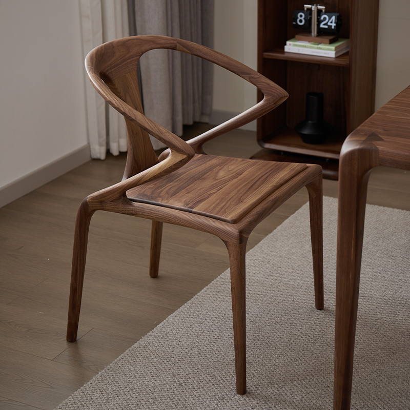 北美黑胡桃木剑椅52*58*80