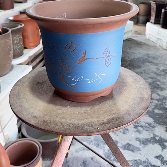 紫砂花盆源头工厂清仓处理6号