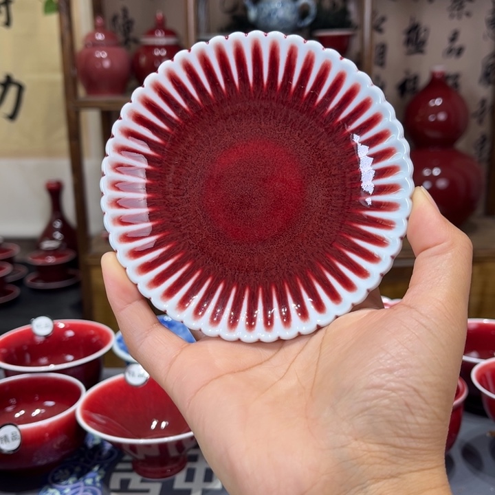 景德镇陶瓷浅行窑杯垫