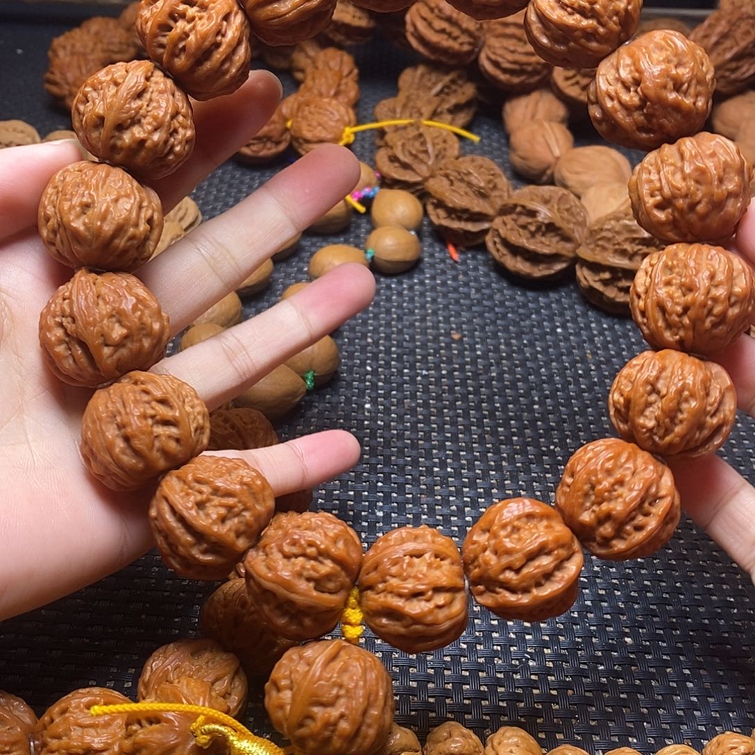 文玩核桃手串粗筋手持