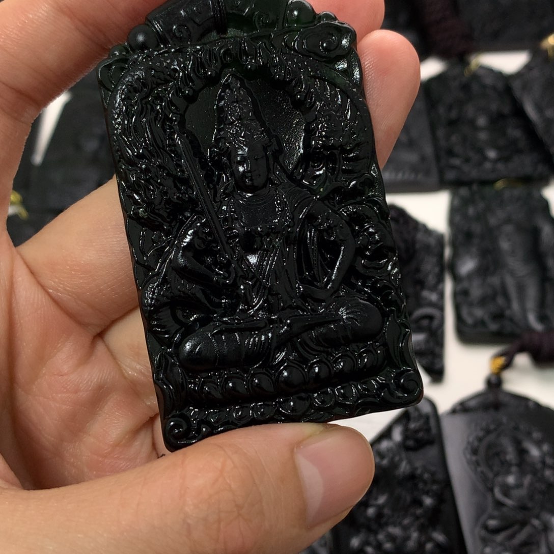 天然a货钢琴黑挂件