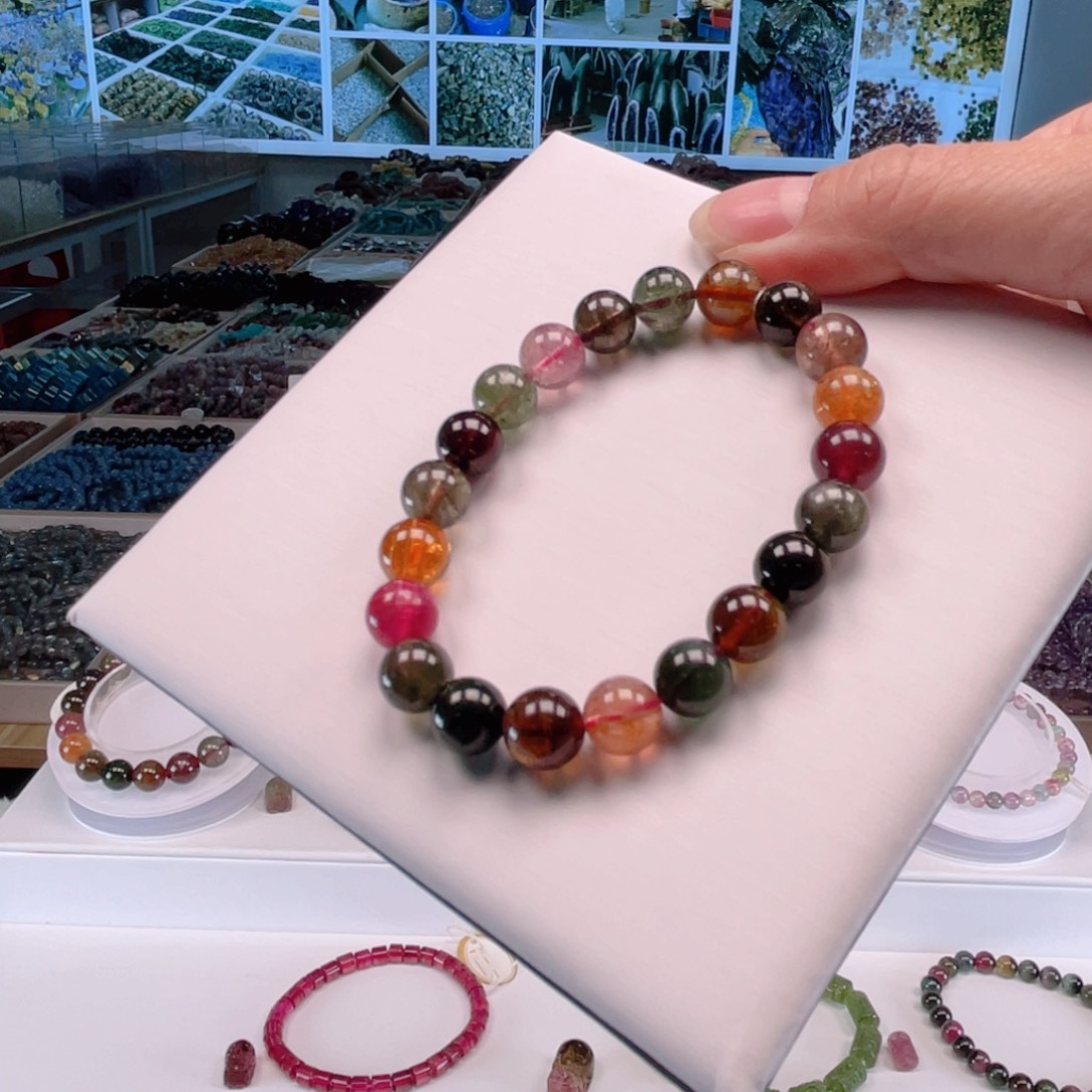 银S925镶嵌碧玺多样性发一