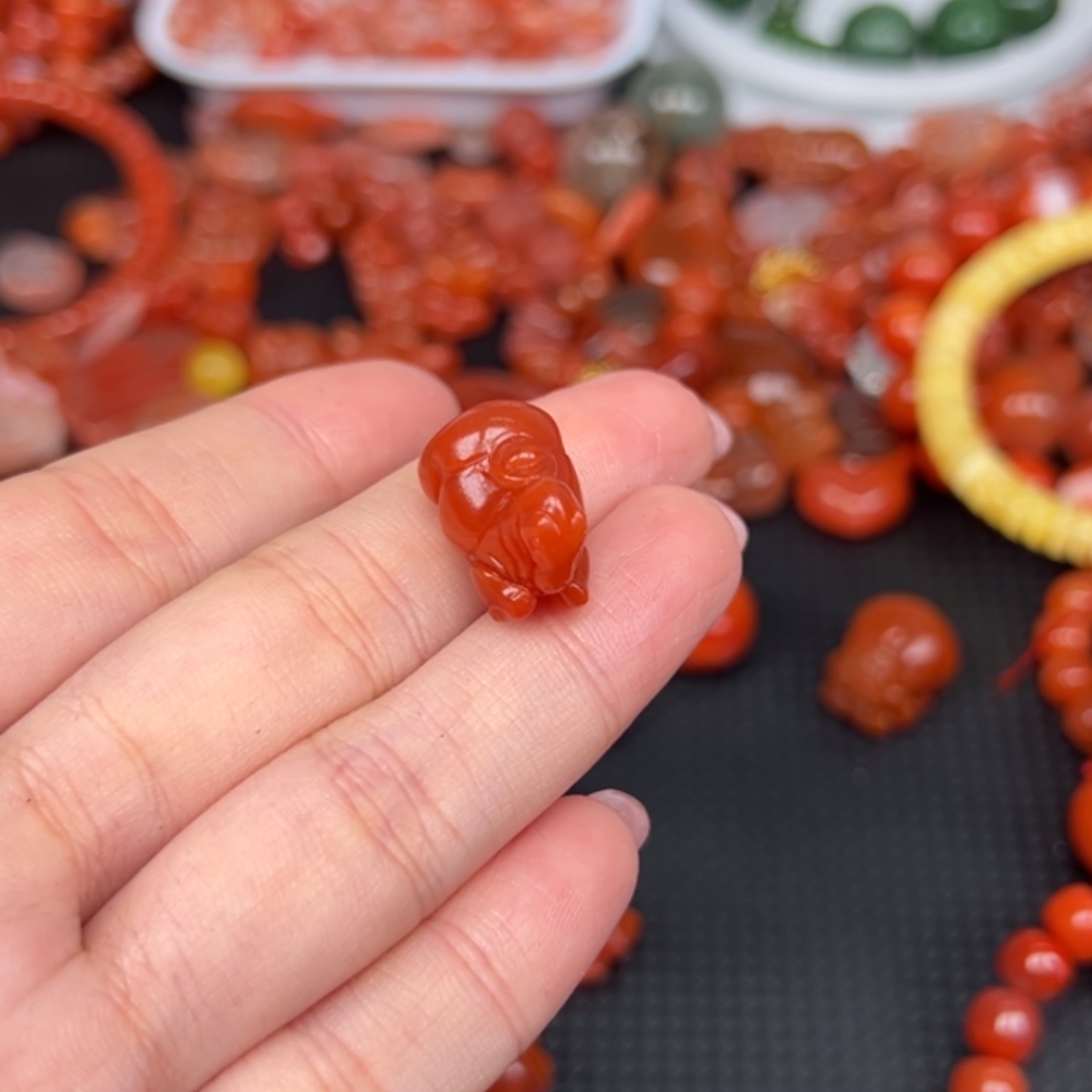 南红玛瑙未镶嵌吊坠(不含链)