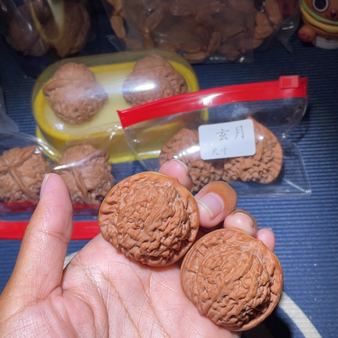 吊坠文玩核桃莲花38