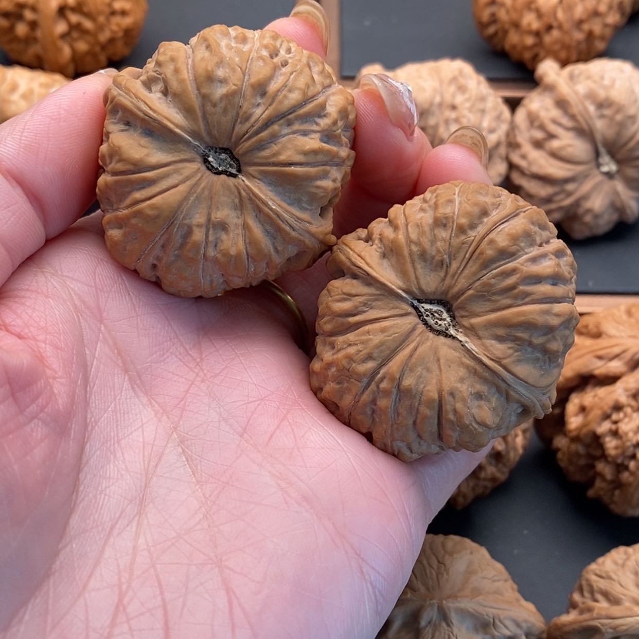 【闪购商品】文玩核桃把件南瓜41