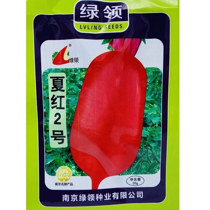 夏季耐热萝卜种子 绿领夏红3号红皮白肉萝卜种籽农家秋播蔬菜种孑