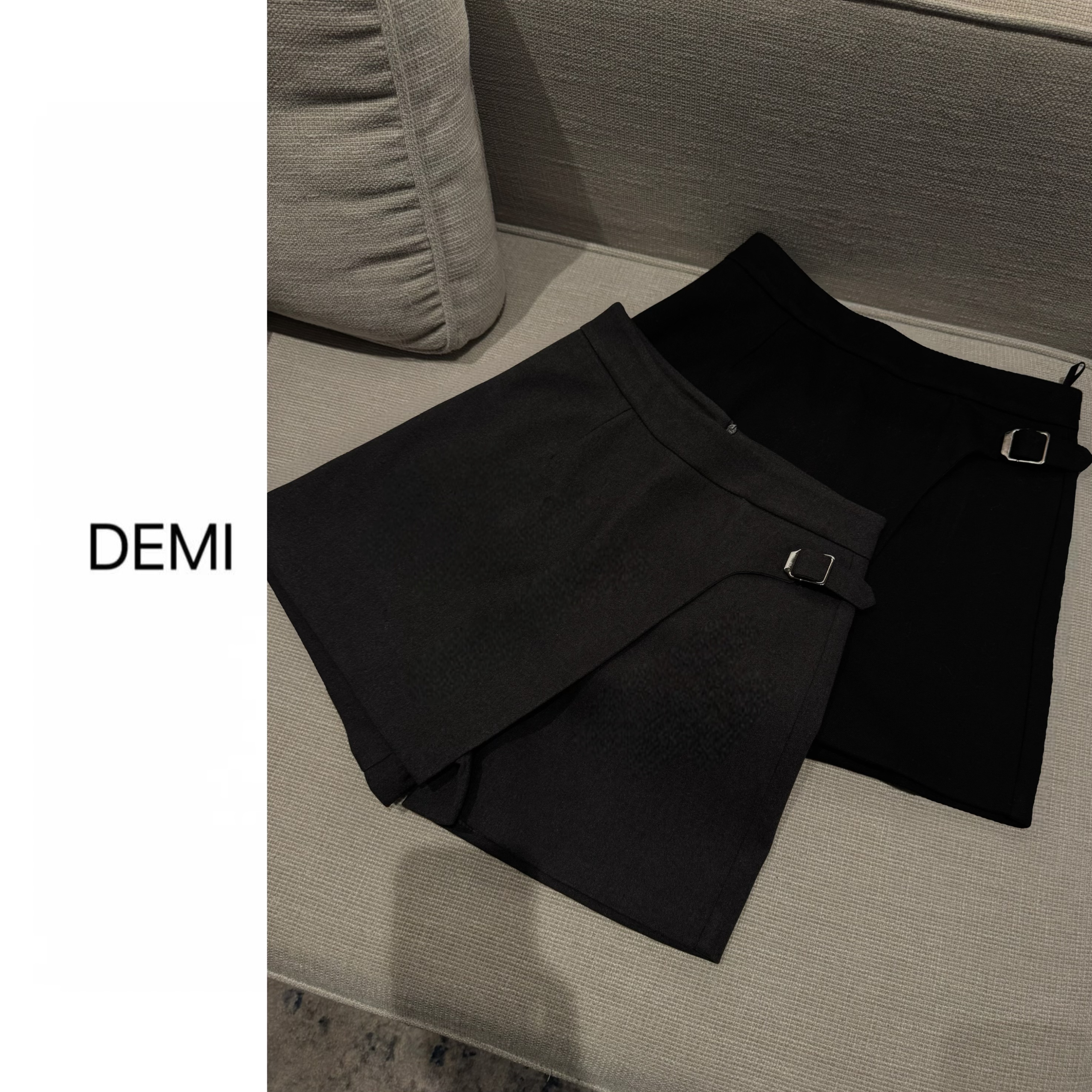 MISS RUILI 定制 秋冬时尚百搭通勤显瘦高腰休闲短裤F1456