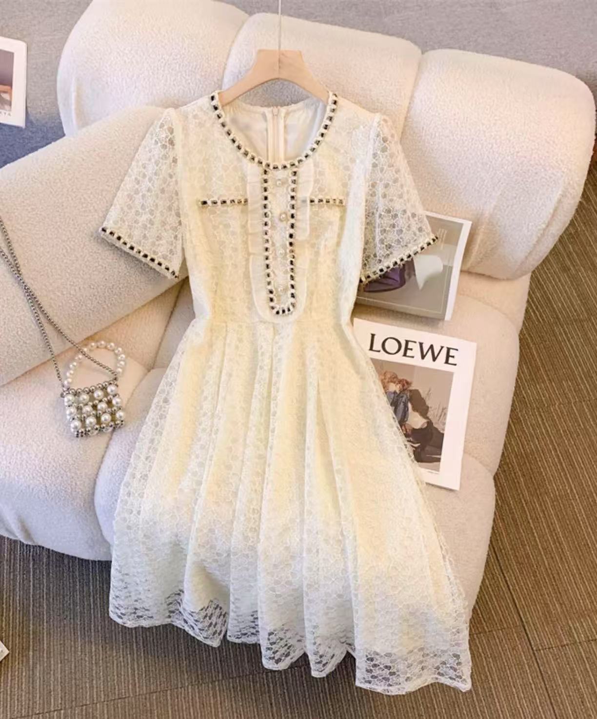 14(1301-1400)【直播间下单】夏季高腰气质连衣裙春夏时尚