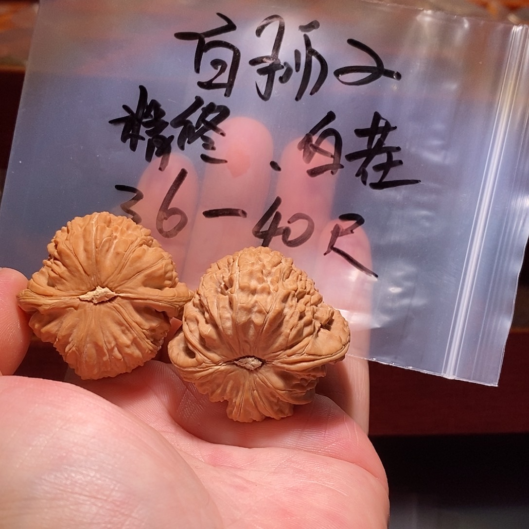 桃核吊坠白狮子、精修、白茬