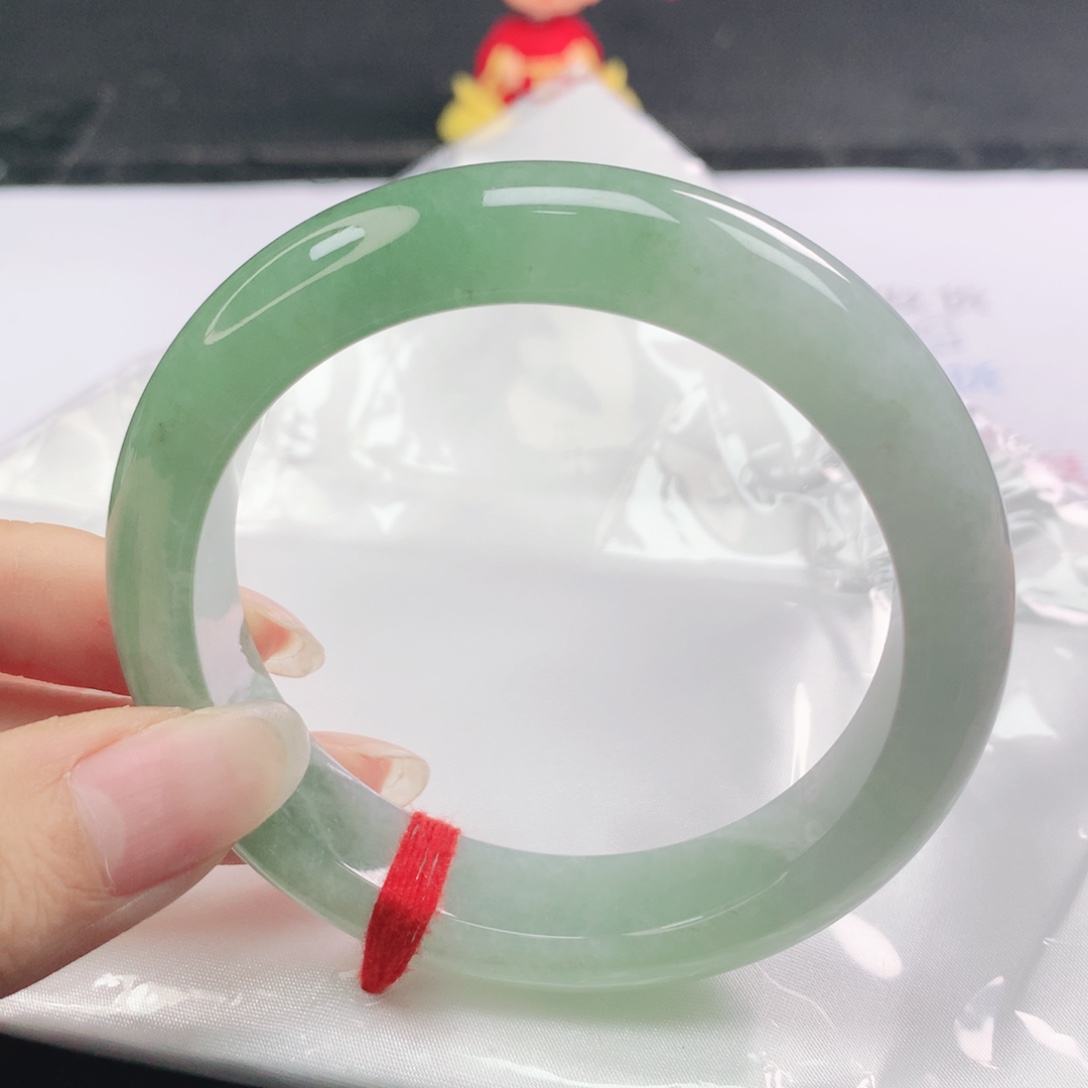 翡翠未镶嵌手镯翡翠56.0半山水正圈