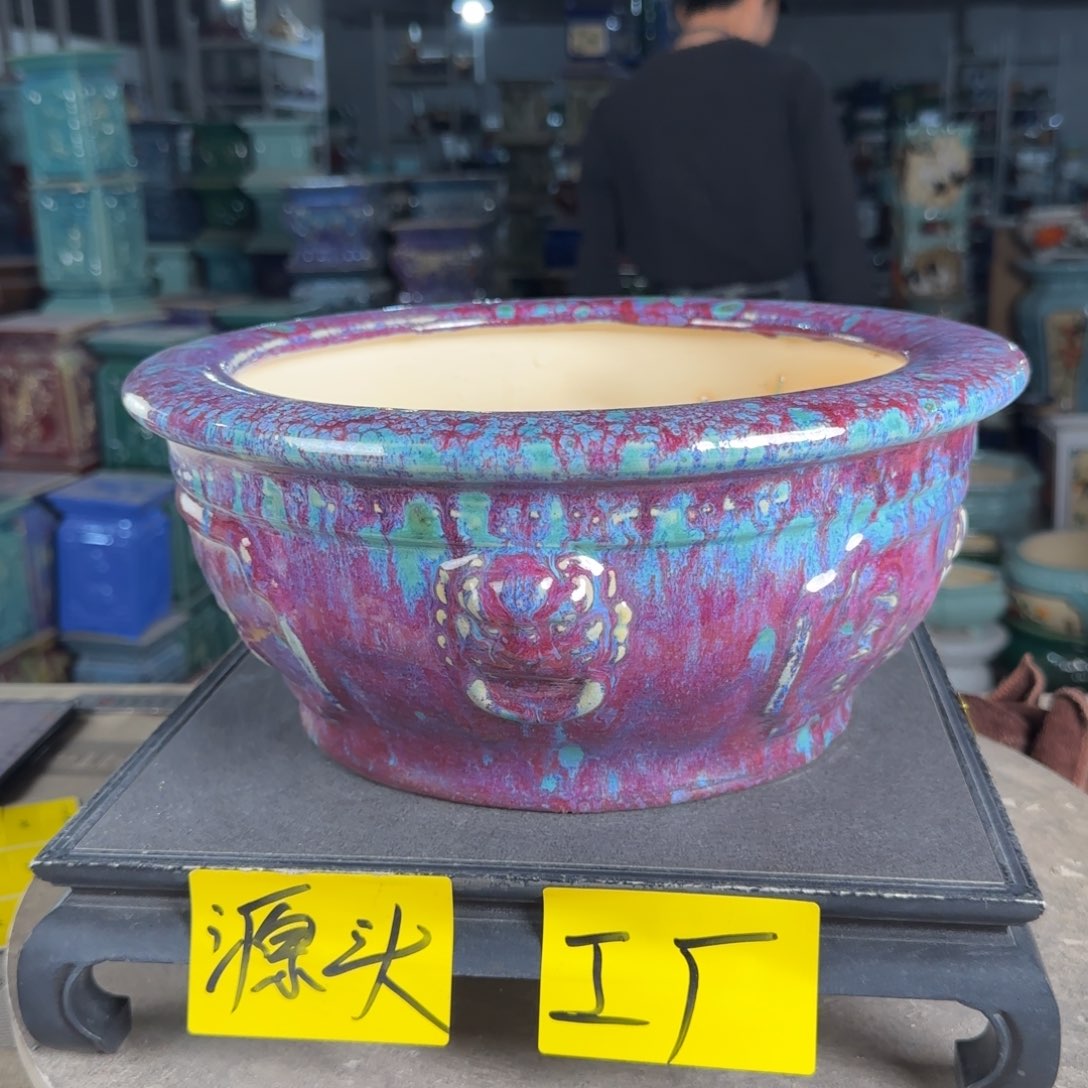 一风堂石湾花盆。微瑕