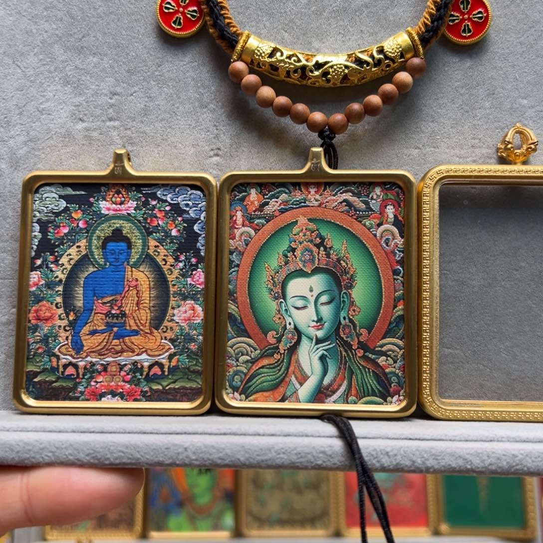 吊坠金**嫂双面铜壳10号绳子一条