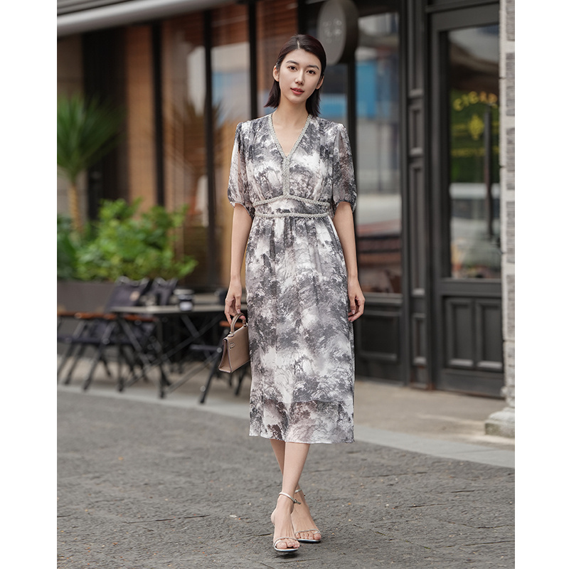 刘老师专属 黎姿时尚连衣裙LPOL6003-15