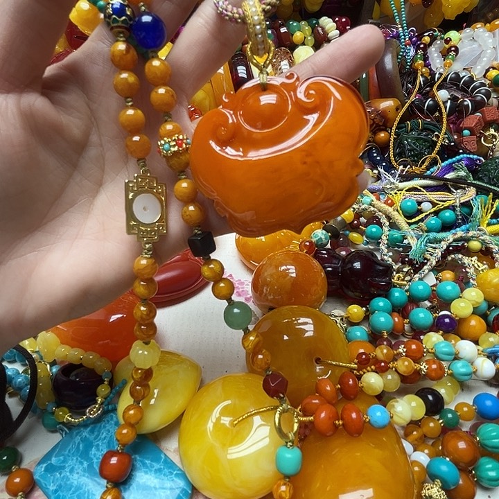 树脂制品2316橘皮如意锁