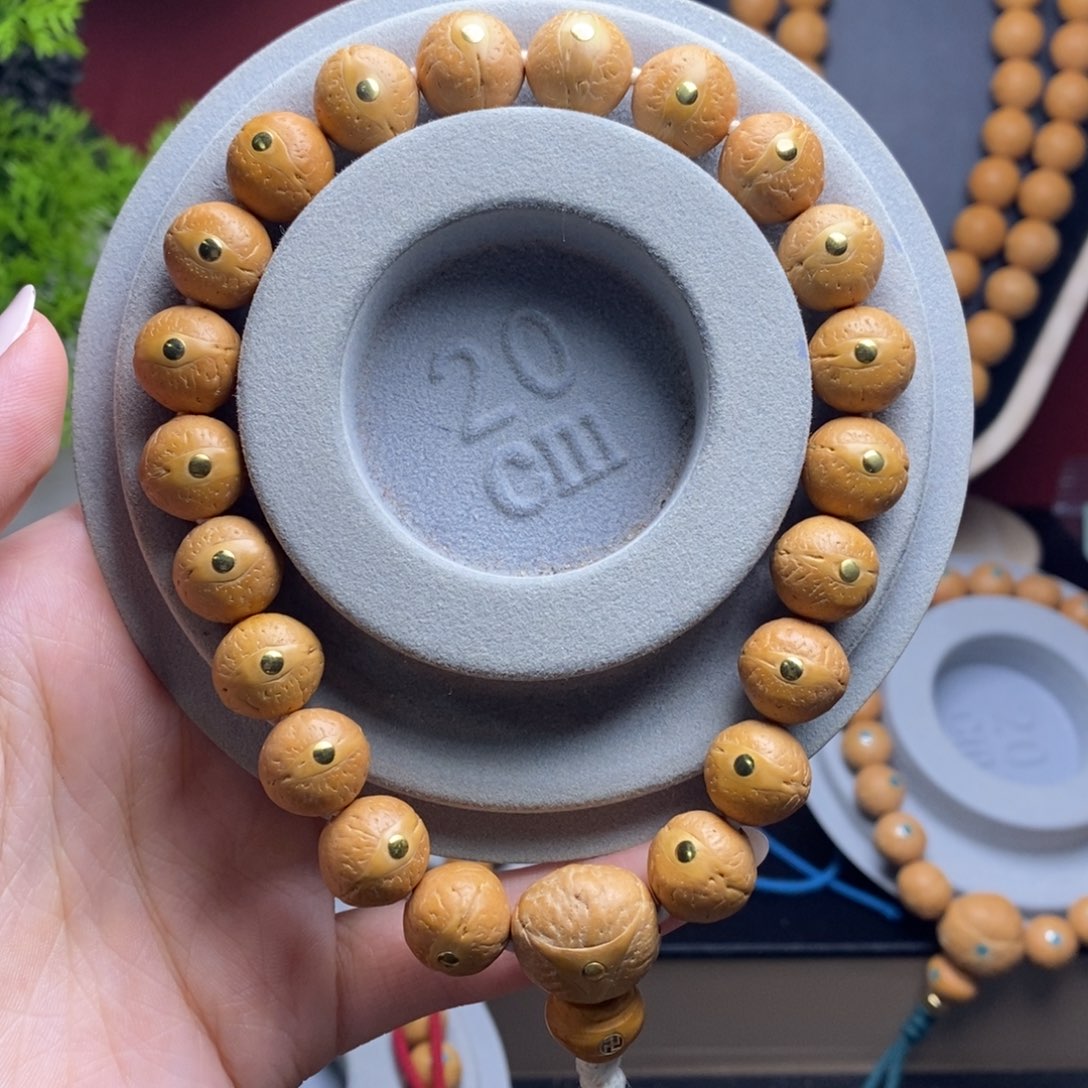 手串凤眼菩提12镶嵌铜