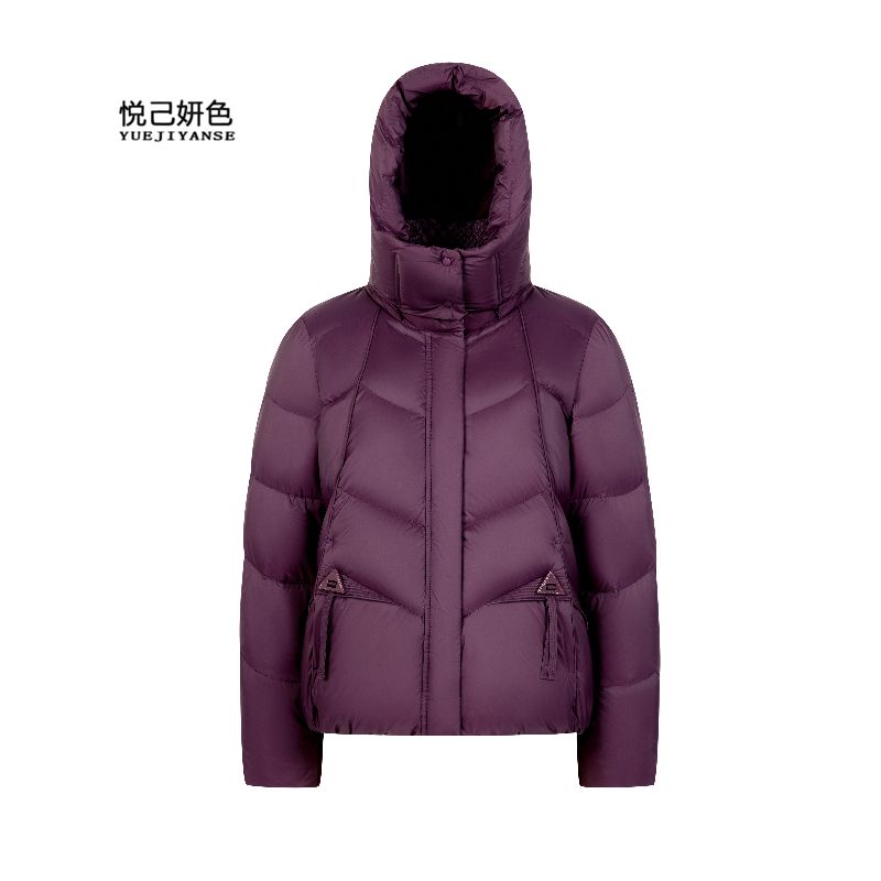 【品牌满绒】2025新款女士羽绒服连帽可拆卸90鸭绒冬季新款一件过冬