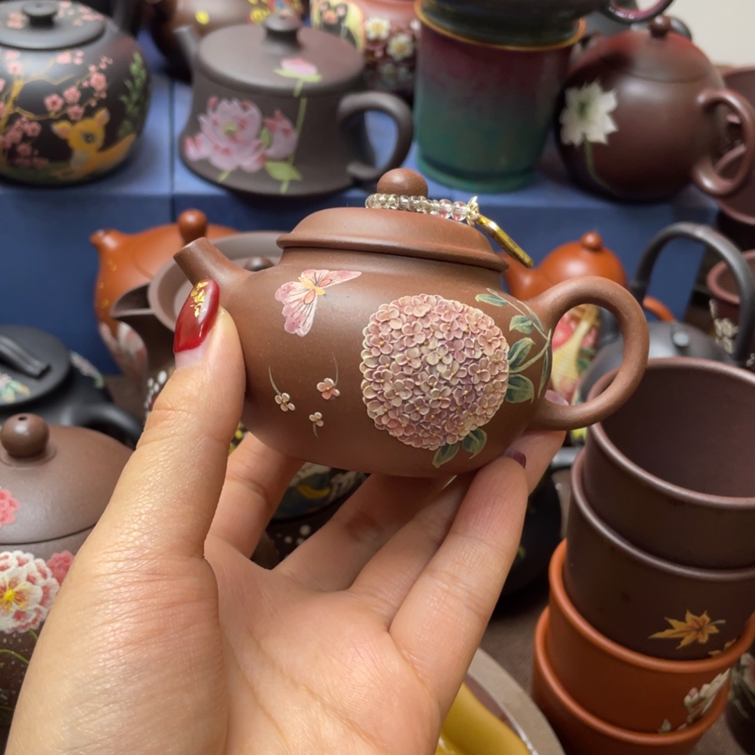 红泥茶杯紫砂主人杯160cc