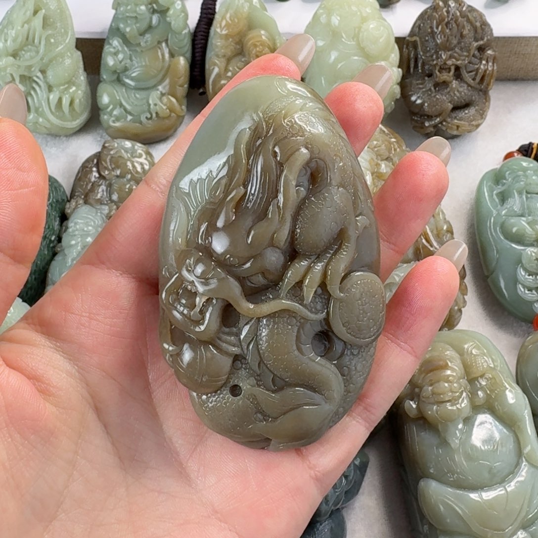 未镶嵌和田玉把件小*