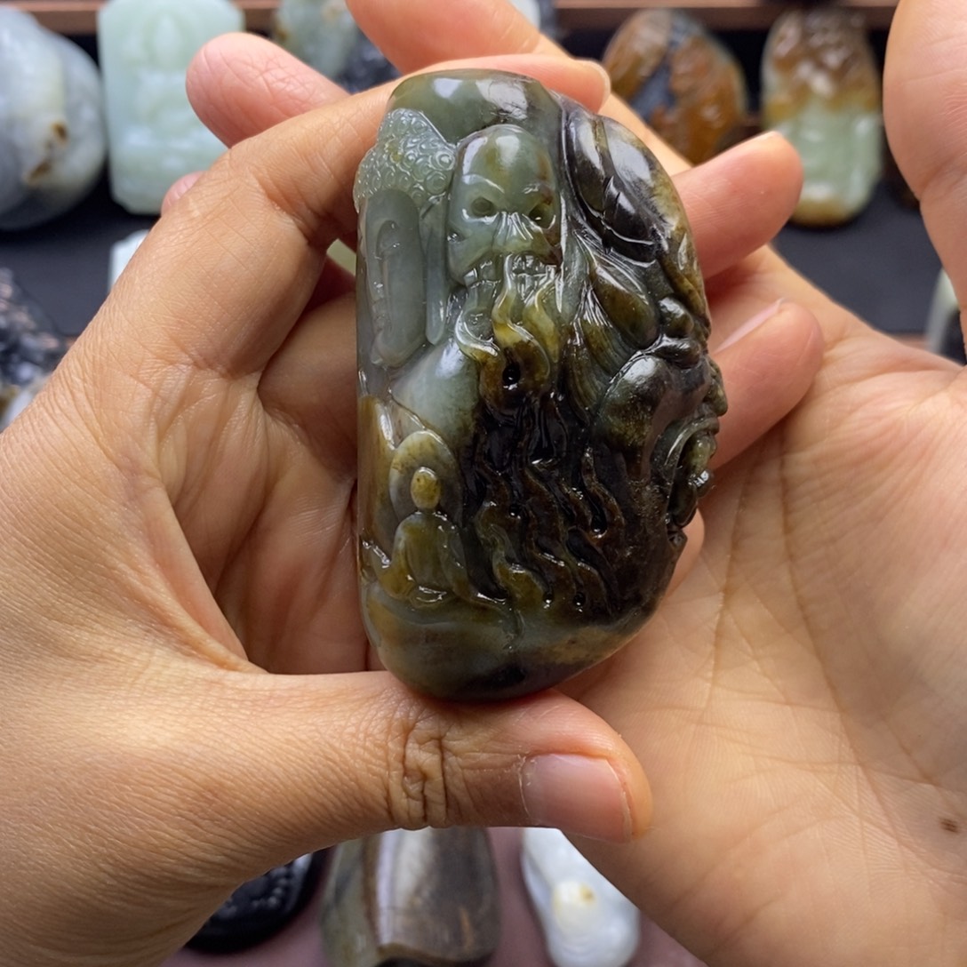 和田玉未镶嵌挂件