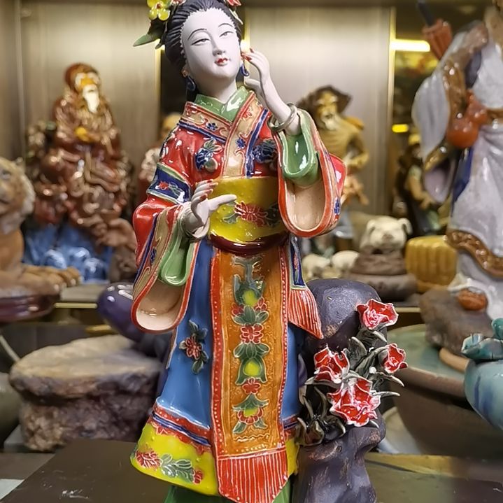 涛***聊陶石湾公仔陶瓷摆件