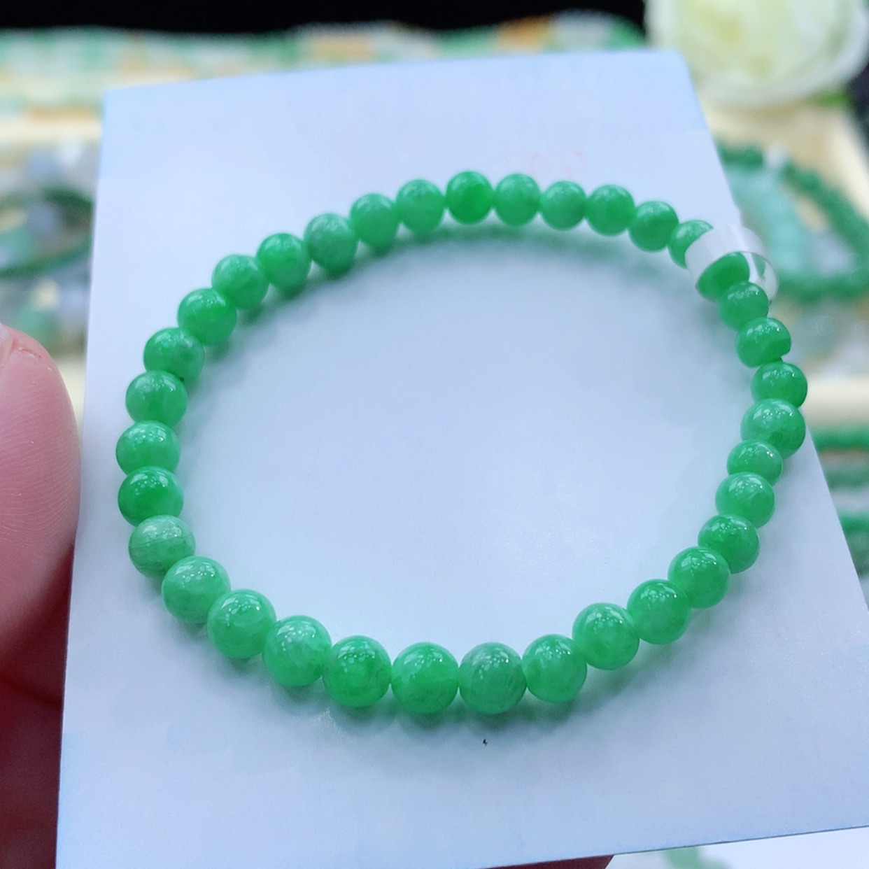 【闪购商品】翡翠毛衣链未镶嵌缅甸天然a货翡翠