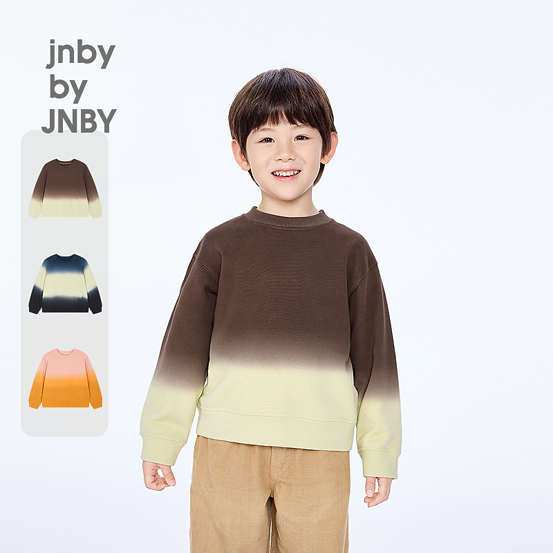 新款江南布衣童装套头吊染卫衣25冬男女童1P0411240