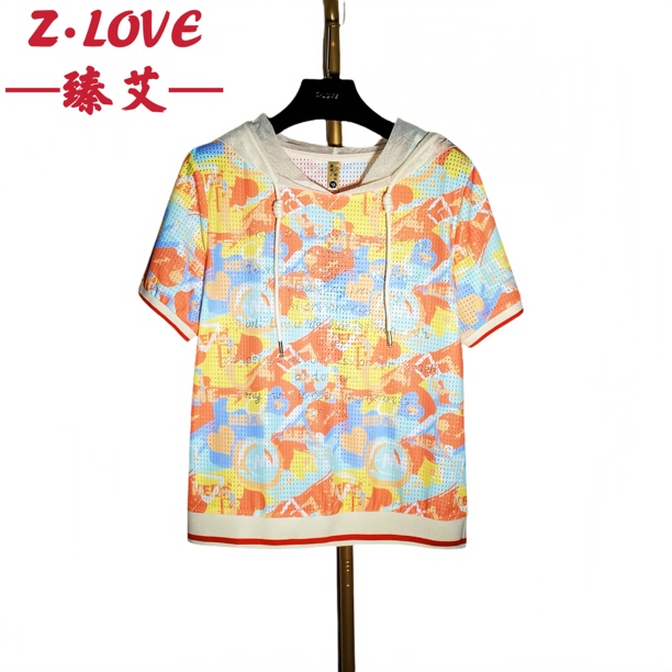 【橙色风暴速干衣】T恤短袖圆领透气夏季连帽街头风百搭通勤复古