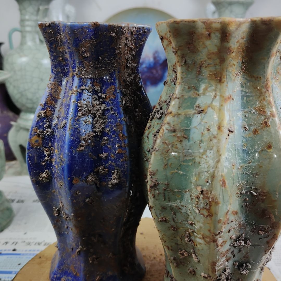 任***荣瓷片两件打包一起