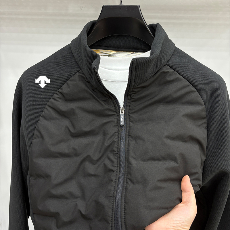 【奥莱撤柜】迪桑家冬季新款男士立领绵羊毛充绒服拼接轻薄保暖外套