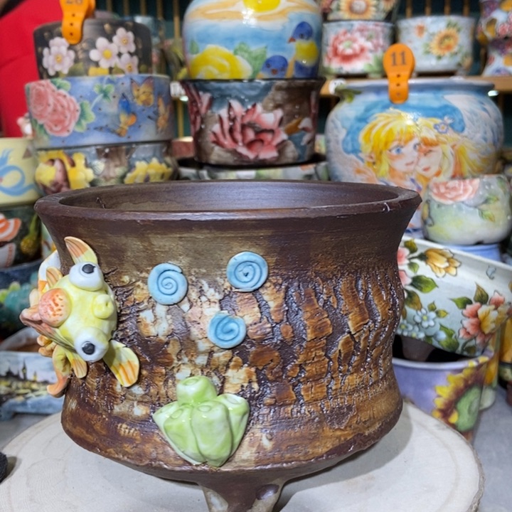 红陶景德镇艺术手绘作品