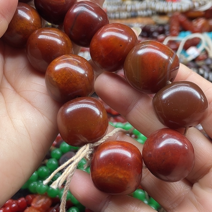 玛瑙/玉髓未镶嵌玛瑙手镯项链谢谢谢