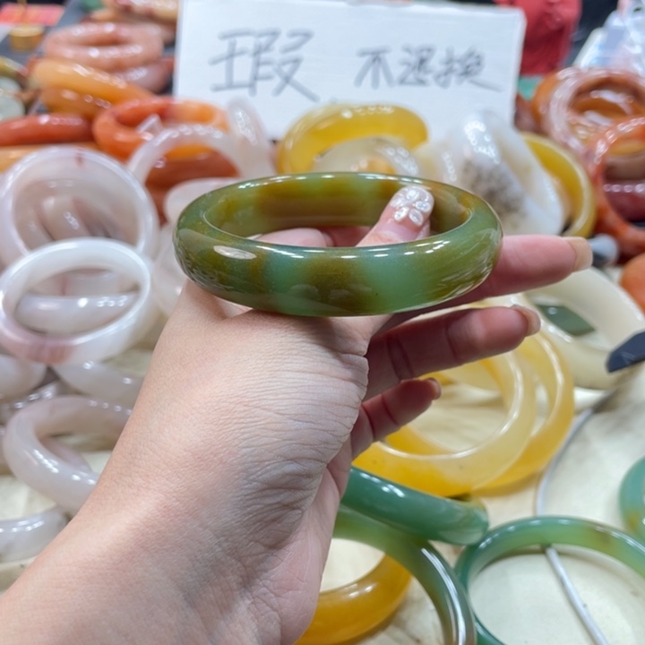 橘***4石英质玉钛钢珠宝奇石58