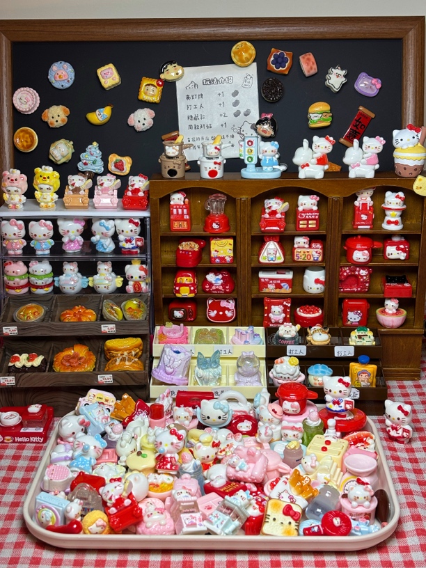 【Kitty食玩对对碰】全Kitty微缩可爱创意食玩树脂diy奶油胶饰品