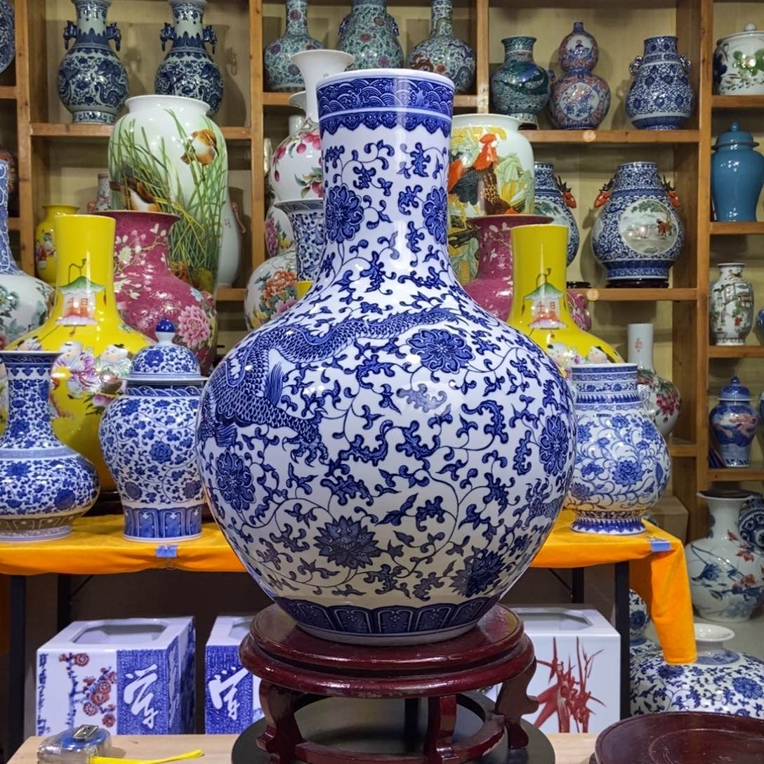 瓶景德镇陶瓷花瓶摆件