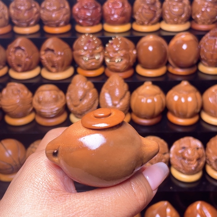 橄榄核把件土***8橄榄雕刻