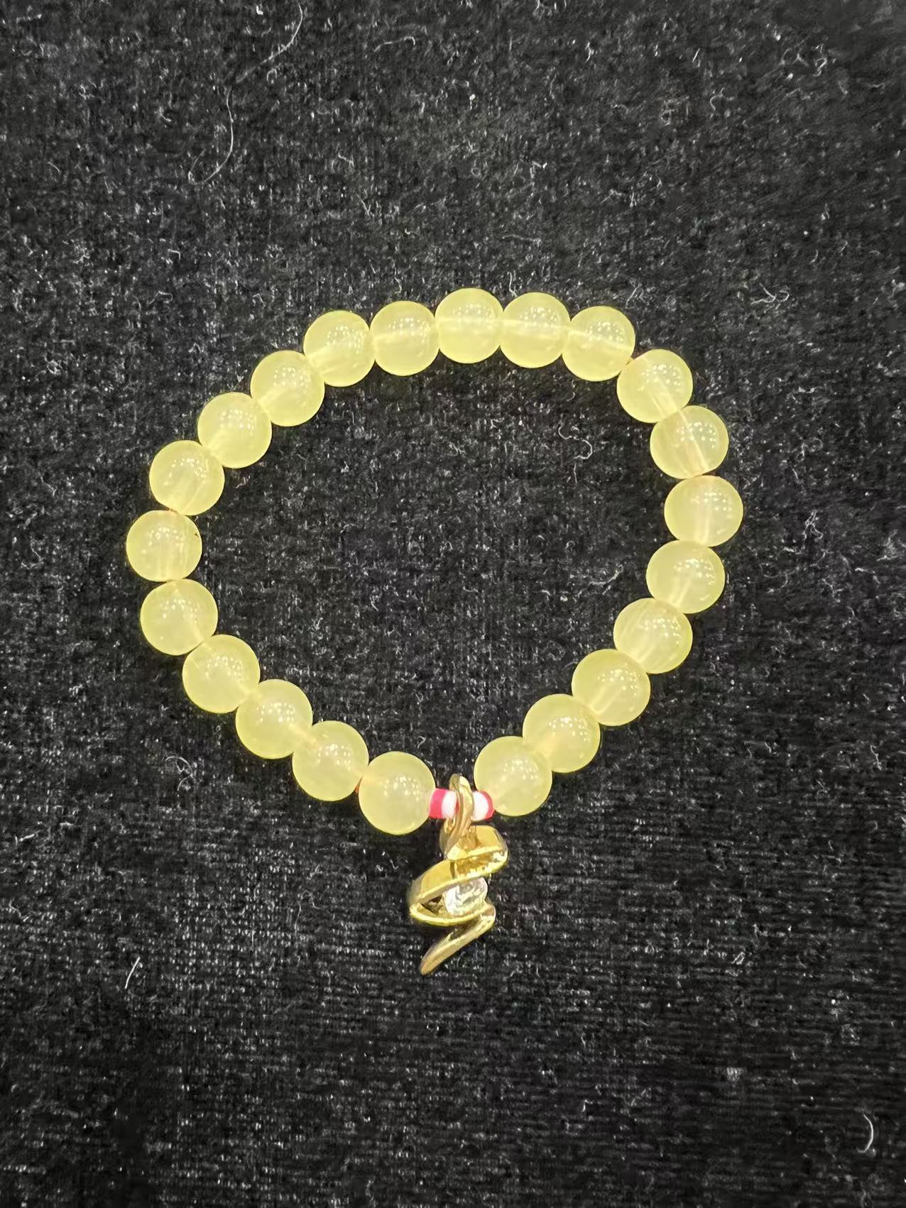 精美鸡油黄玛瑙手串