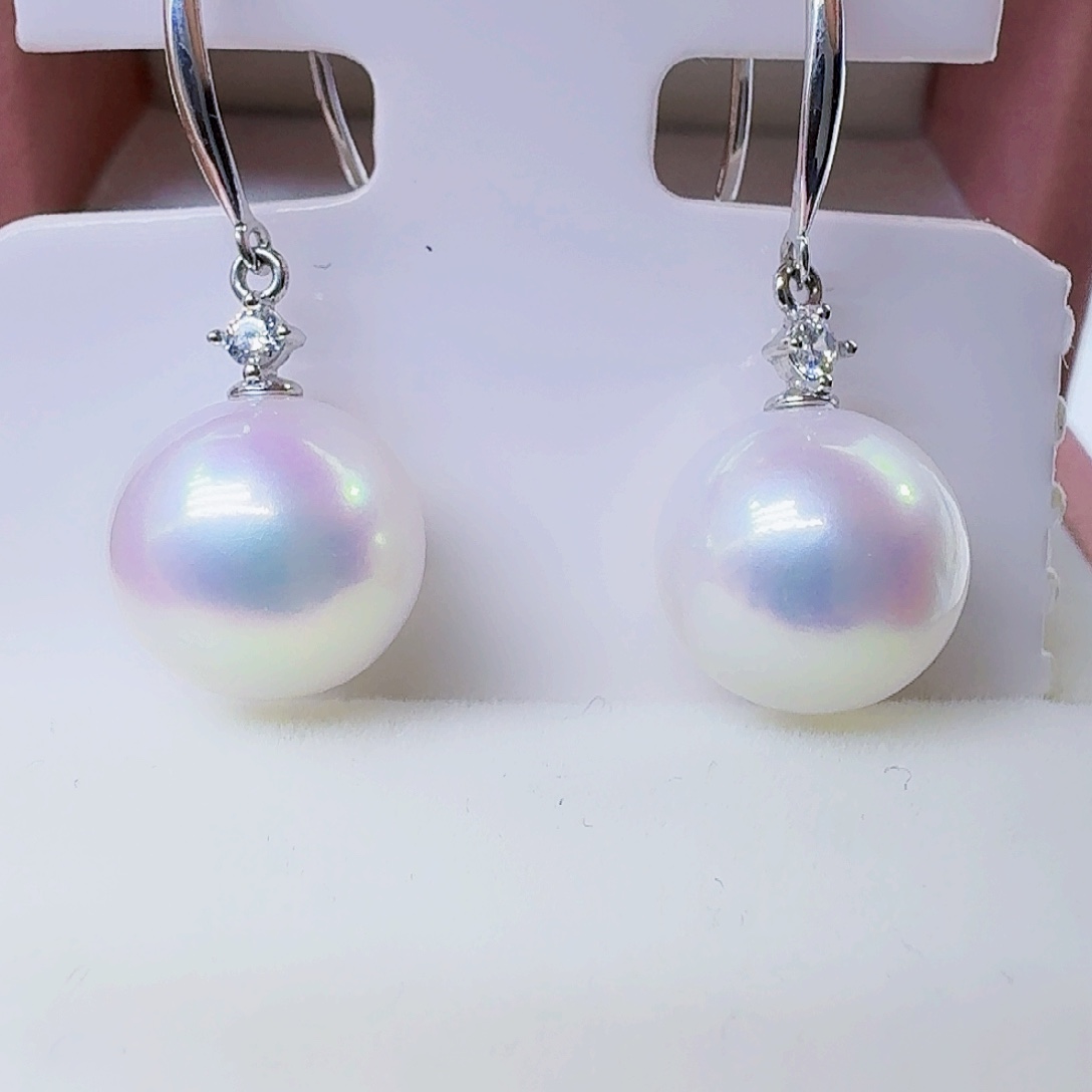 淡水珍珠颈饰银S925镶嵌10-11mm