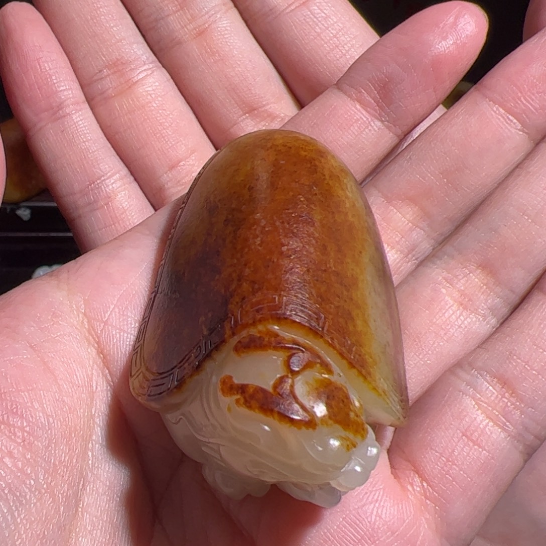 驿***。和田玉未镶嵌颈饰