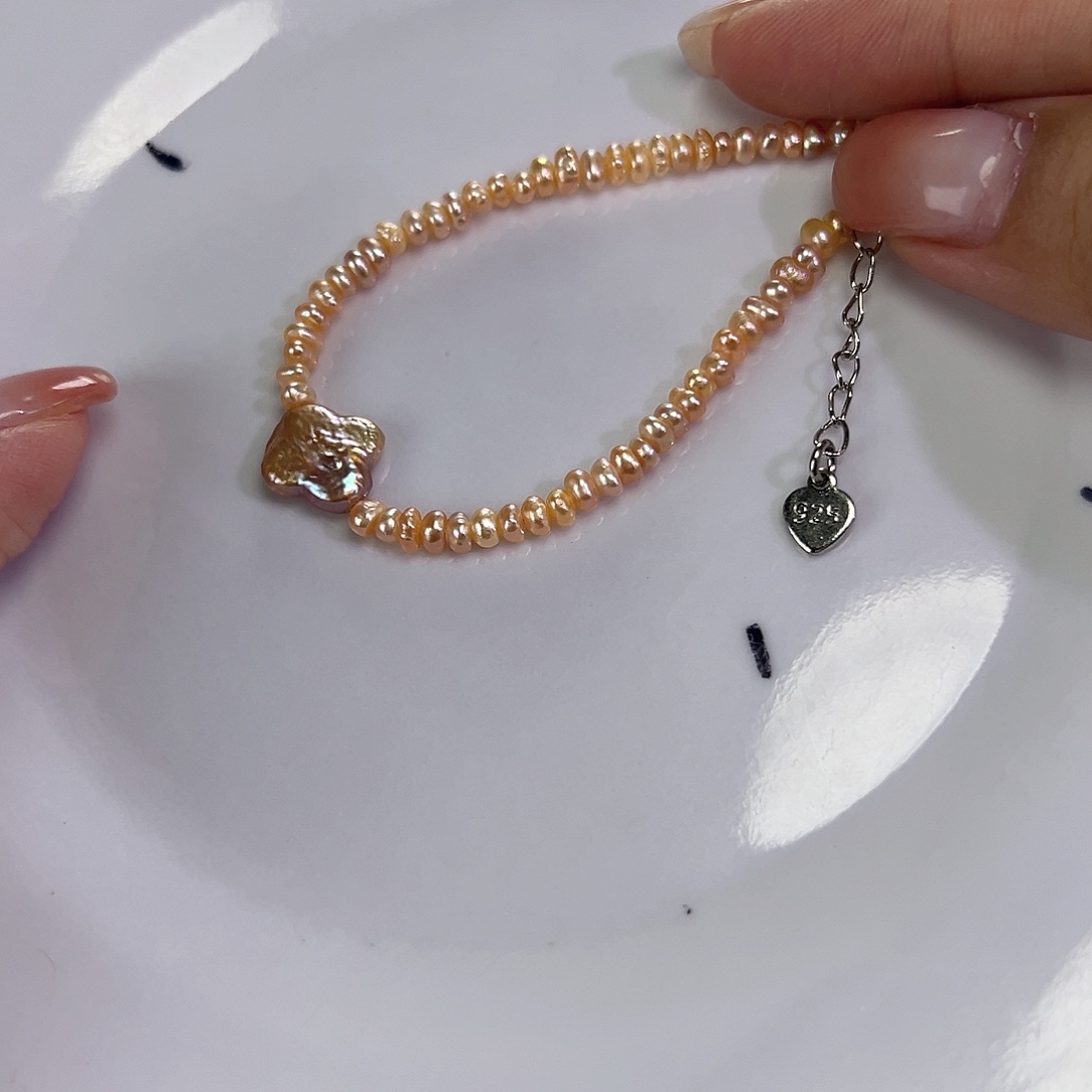 淡水珍珠手绳钛钢