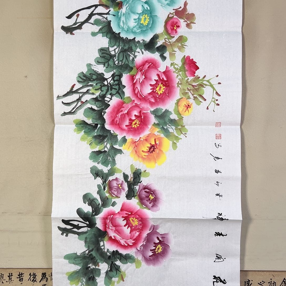 国画041 花鸟在此鸣叫时还要一