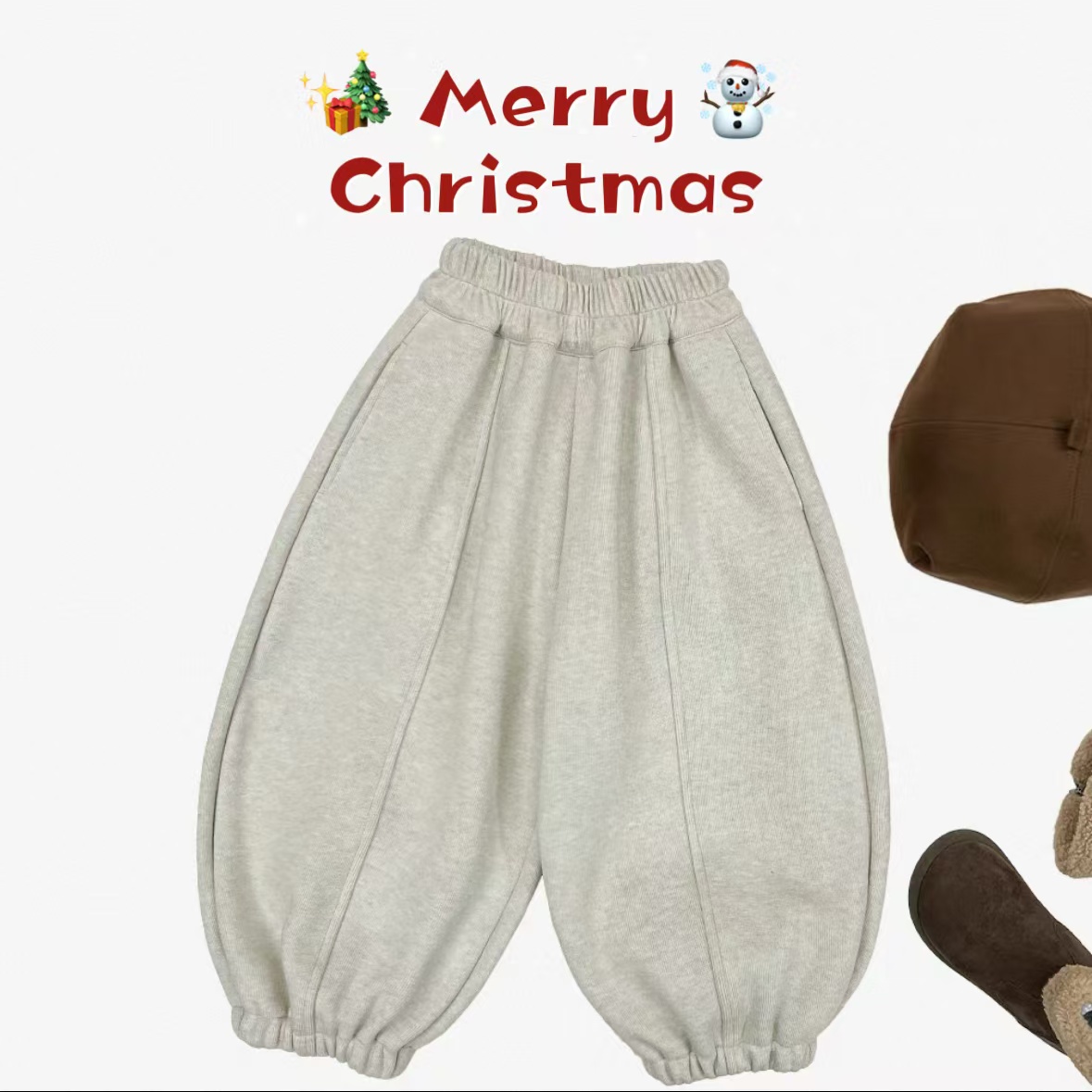 【巨百搭】新款儿童亲子加厚绒宽松百搭神器韩版洋气灯笼裤