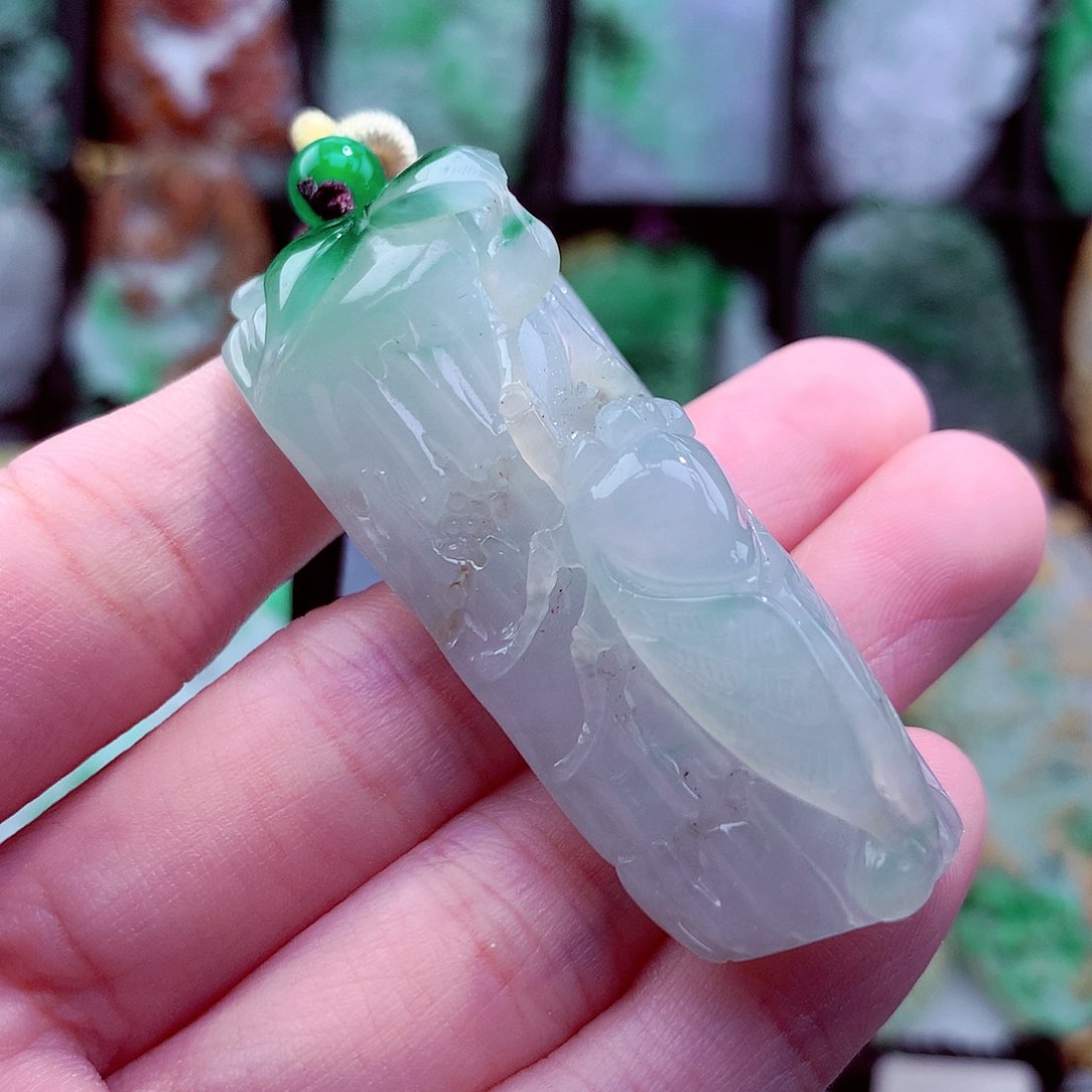 翡翠未镶嵌颈饰天然