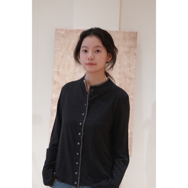 【内搭】新款醋酸羊绒开衫女秋冬法式圆领宽松大码羊绒针织衫长袖