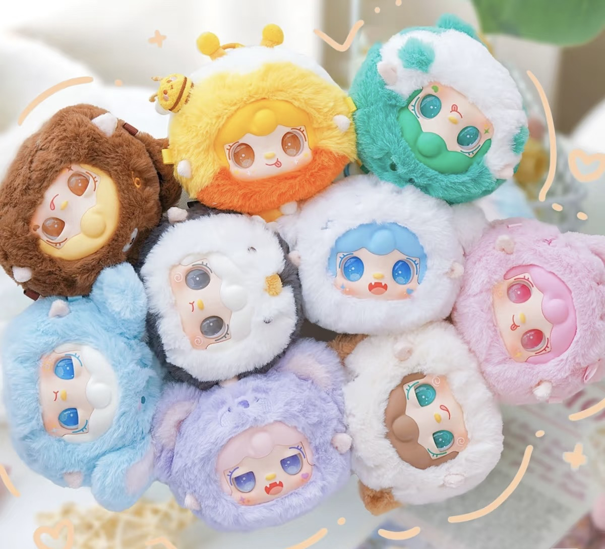 【代拆】yoki萌混过关毛绒系列盲盒潮玩手办