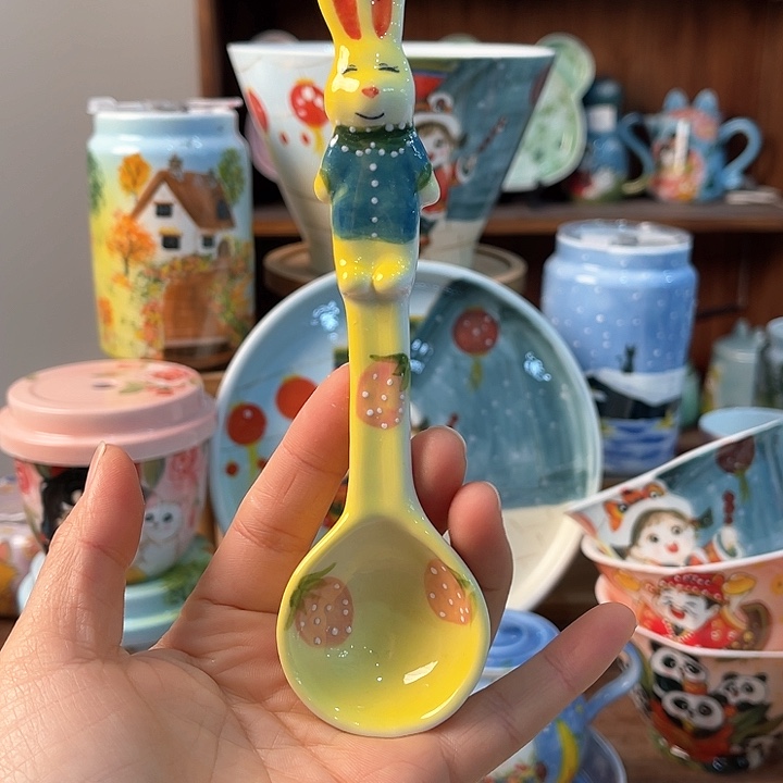 陶景德镇釉下手绘陶瓷 